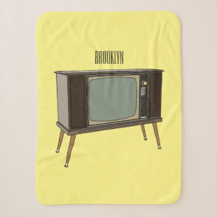 Television cartoon illustration sherpa blanket