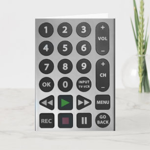 Television Remote Father's Day Card