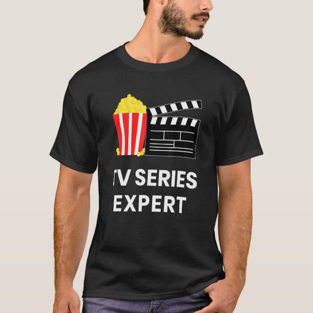 Television Show Binge Watch Tv Series Expert Food  T-Shirt (Front)