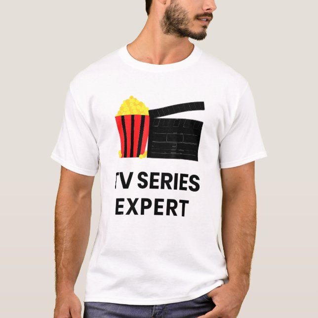 Television Show Binge Watch Tv Series Expert Food  T-Shirt (Front)