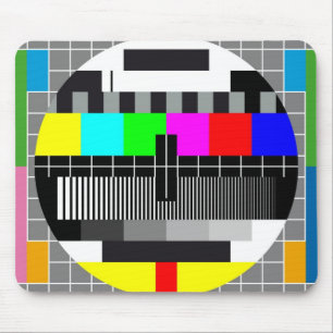 television test screen mouse mat