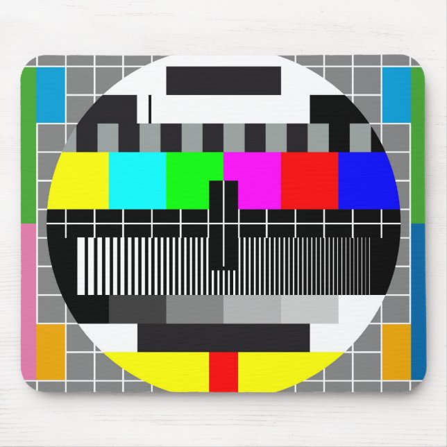 television test screen mouse mat (Front)