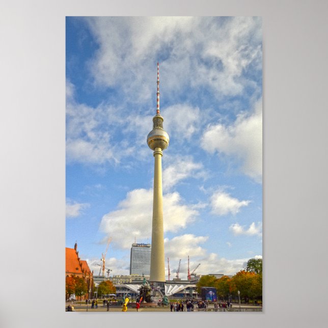 Television Tower, Berlin, Germany Poster (Front)