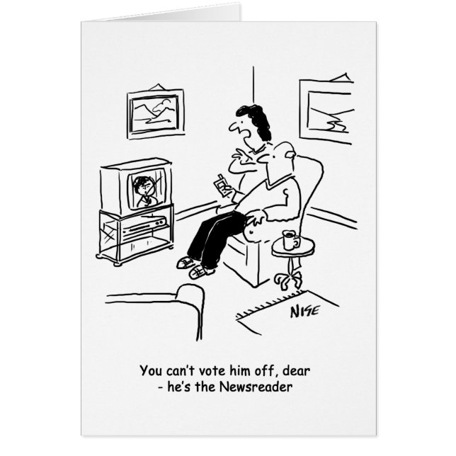 Television voting cartoon. (Front)