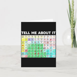 Tell About Speech Language Pathology AAC Sped Card
