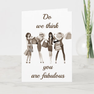**TELL HER SHE LOOKS FABULOUS** ON HER **BIRTHDAY* CARD