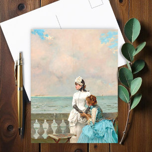 Tell me everything by Vittorio Matteo Corcos Postcard