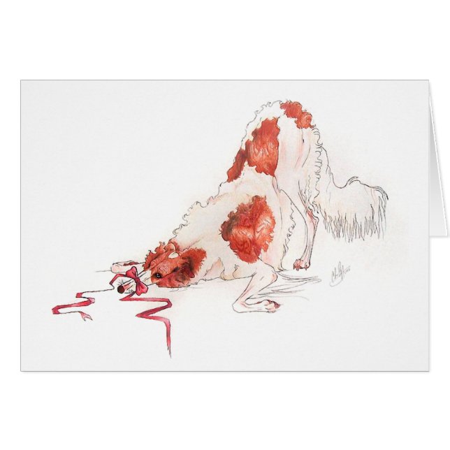 Tell No Secrets Borzoi Card (Front Horizontal)