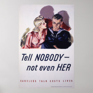 Tell Nobody - Not Even Her Poster