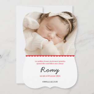 Tell of birth "Romy" Invitation