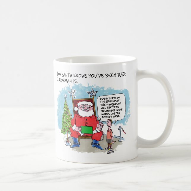 Tell Santa left hand mug (Right)