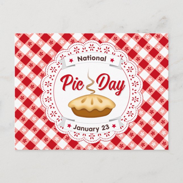 Tell Your Friends About Pie Day Postcard (Front)