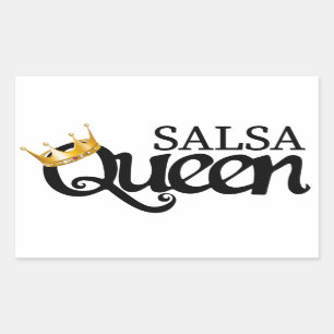 Tella Bag Camiseta Salsa Queen, B Rectangular Sticker