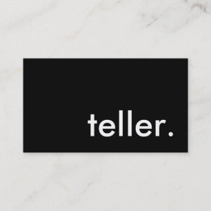 teller. business card