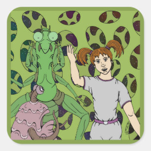 Telling Tales Square Sticker