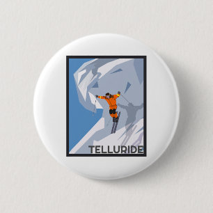 Telluride 6 cm round badge