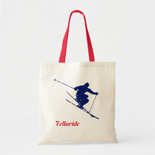 Telluride Blue Snow Skier Tote Bag