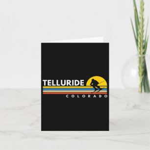 Telluride Co Colorado Vintage Retro Souvenirs Skii Card