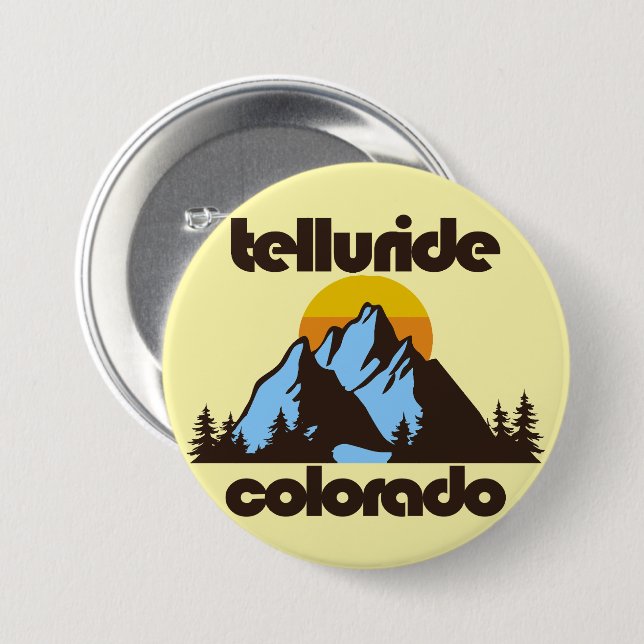 Telluride,Colorado 7.5 Cm Round Badge (Front & Back)