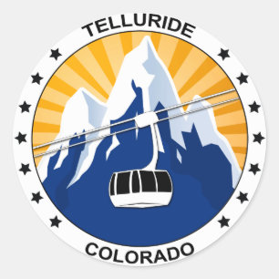 Telluride Colorado Classic Round Sticker