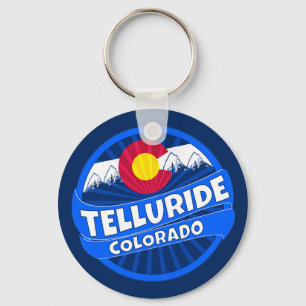 Telluride Colorado mountain burst keychain