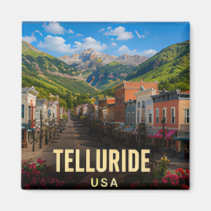 Telluride Colorado Mountain Valley Travel Gift Magnet