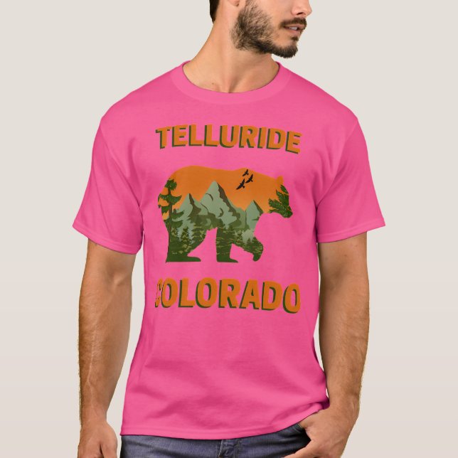 Telluride Colorado Mountains - Bear Landscape Acti T-Shirt (Front)