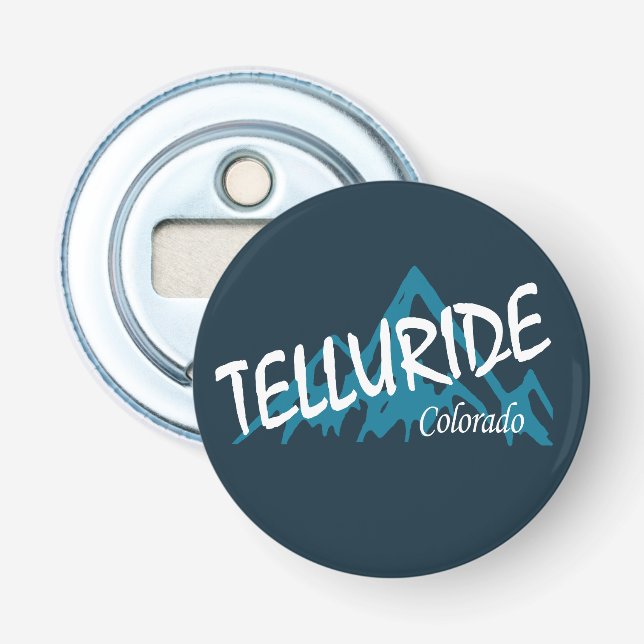 Telluride Colorado Mountains Bottle Opener (Front)