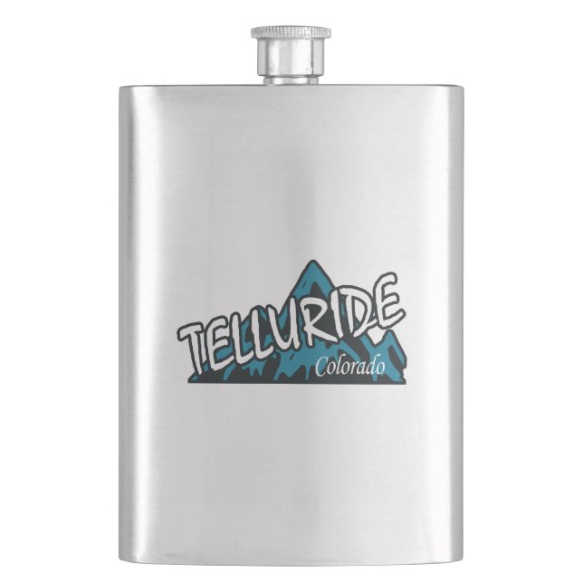 Telluride Colorado Mountains Hip Flask (Front)