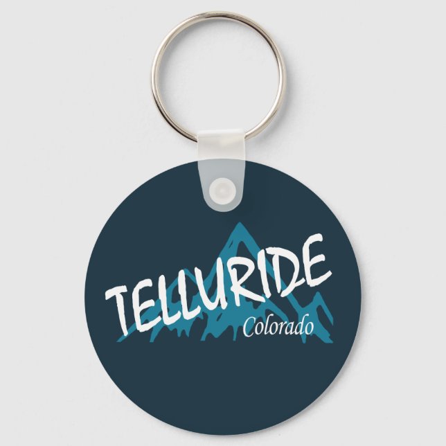 Telluride Colorado Mountains Key Ring (Front)