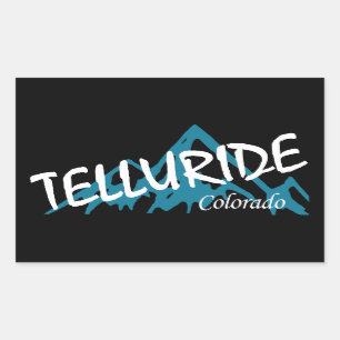 Telluride Colorado Mountains Rectangular Sticker