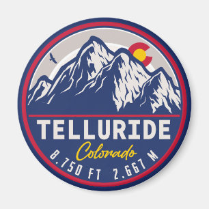 Telluride Colorado Mountains Retro Vintage Magnet