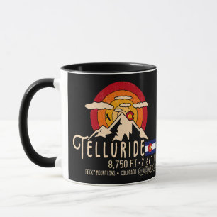 Telluride Colorado Mountains Retro Vintage Mug