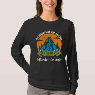 Telluride Colorado Retro Mountains Telluride 9 T-Shirt