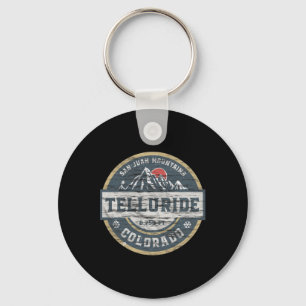 Telluride Colorado San Juan Rocky Mountains Skiing Key Ring