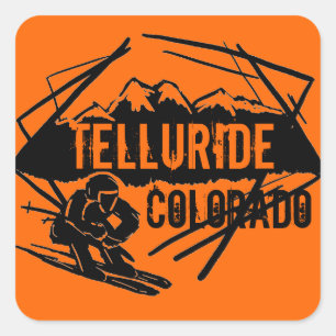 Telluride Colorado ski logo stickers