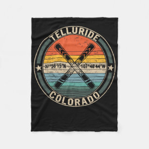 Telluride Colorado Ski Skiing Snowboarding Snow Mo Fleece Blanket