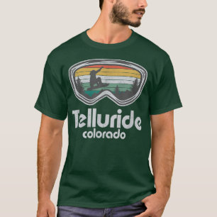 Telluride Colorado Snowboarding Resort Retro Snowb T-Shirt