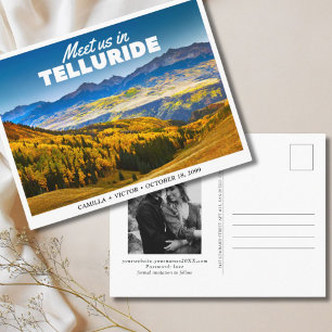 Telluride Mountain Wedding Save the Date Postcard