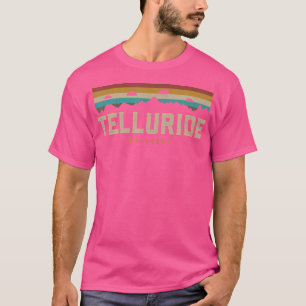 Telluride Mountains Colorado Hiking Outdoors Retro T-Shirt