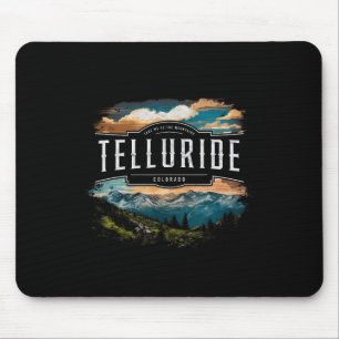 Telluride Mountains Colorado Hiking Outdoors Vinta Mouse Mat