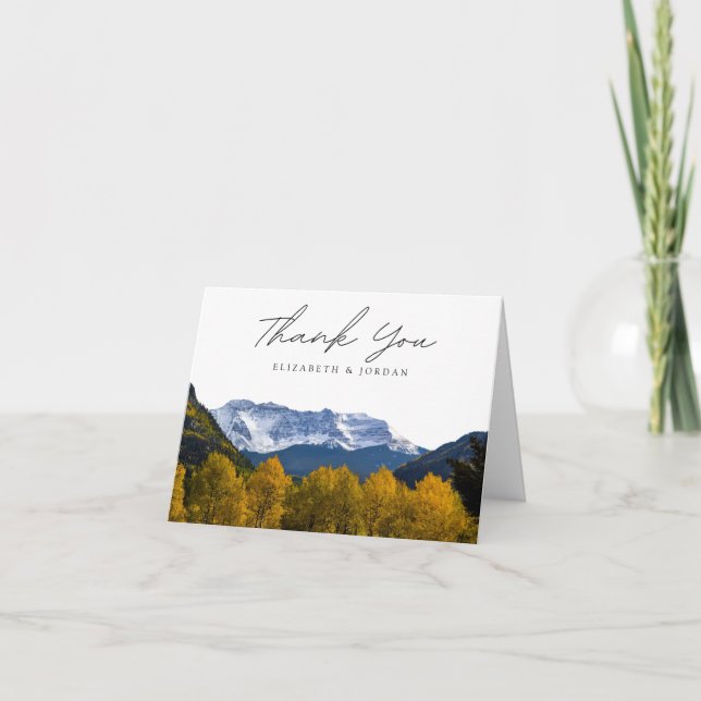 Telluride Photo Colorado Blank Thank You Card (Front)