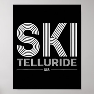 Telluride Ski Resort Usa Rocky Mountains American  Poster