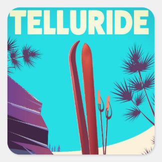 Telluride Ski Rocky Mountains Square Sticker