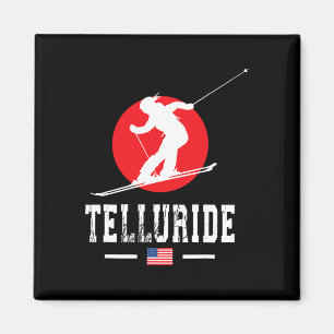 Telluride Usa Ski Resort Rocky Mountains American Magnet