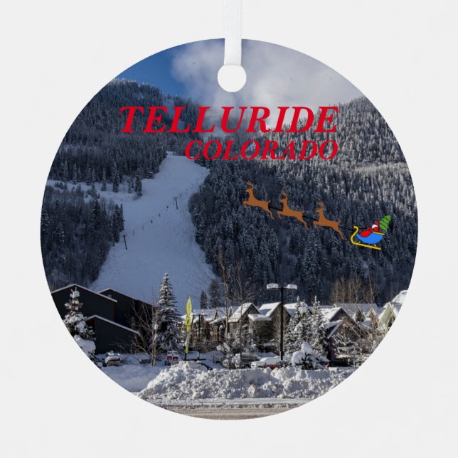 Telluride Vacation Christmas Ornament (Front)