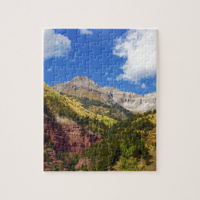 Telluride Valley Autumn Colours Jigsaw Puzzle (Vertical)