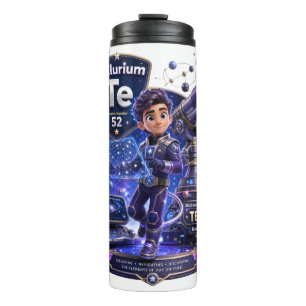 Tellurium character from the ATOMIVRA™  Thermal Tumbler
