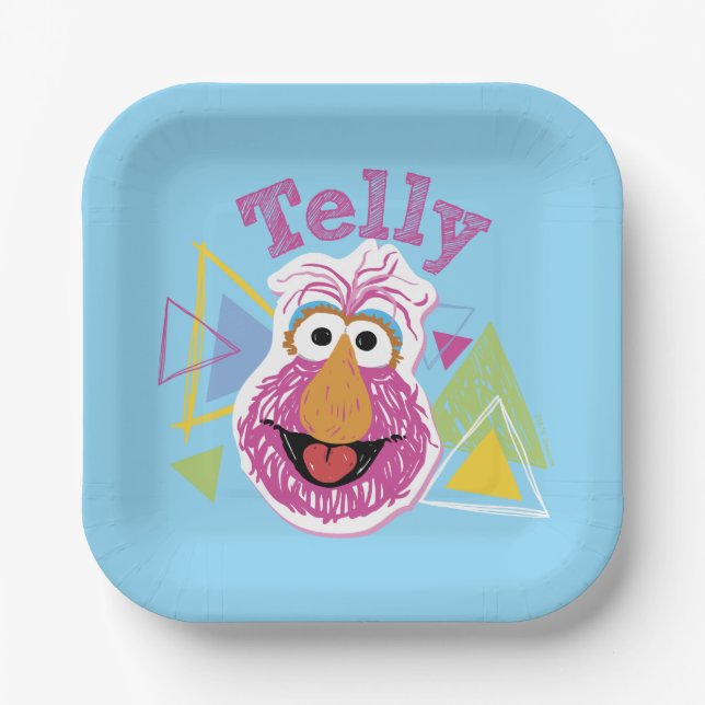 Telly Monster Fun Graphic Paper Plate (Front)