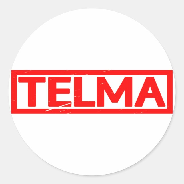 Telma Stamp Classic Round Sticker (Front)
